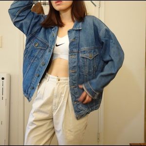Vintage Express Oversized Denim Jacket